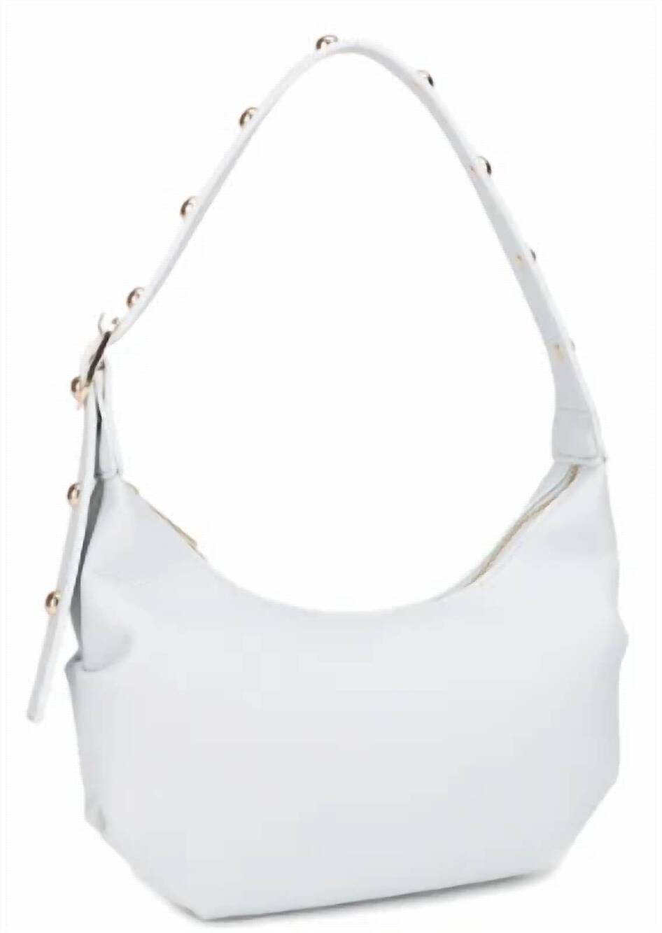 NEW JOIA studded hobo bag in pale blue